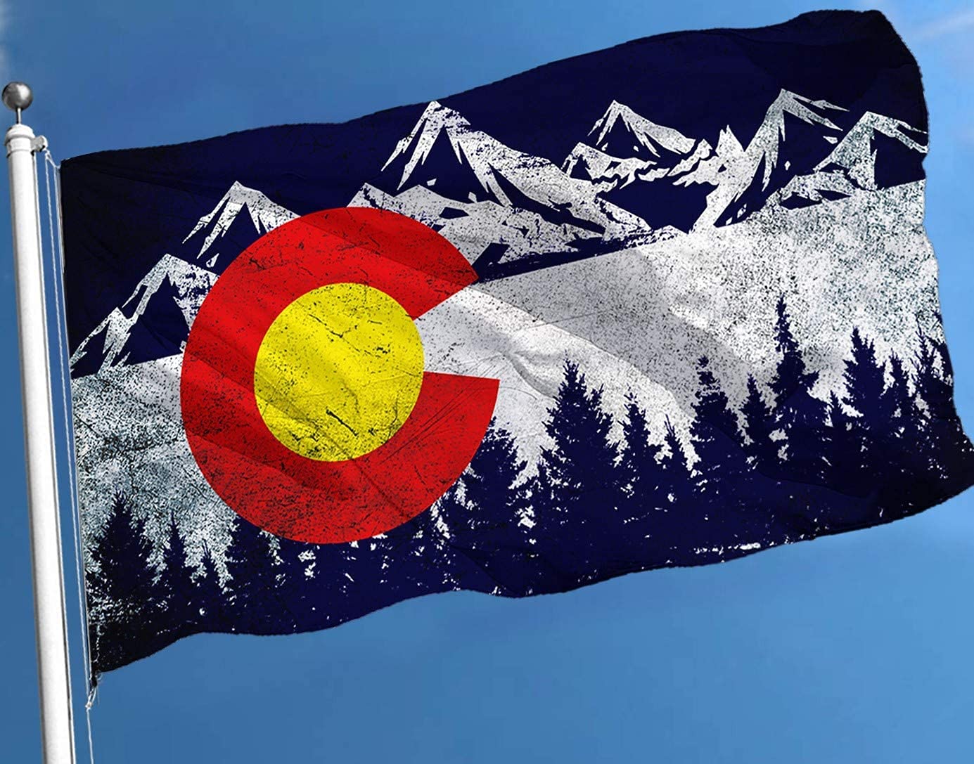 Colorado Flag Mountain Flags Banner 3x5 Ft,Colorado C Flags